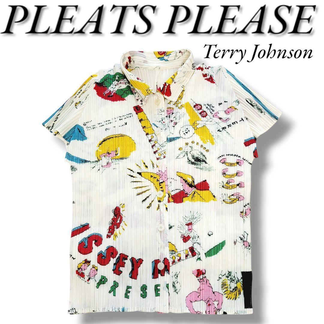 未使用品級 プリーツプリーズ テリージョンスン コラボ 半袖シャツ カットソー サイズ3 PLEATS PLEASE ISSEY MIYAKE イッセイミヤケ 319拍卖