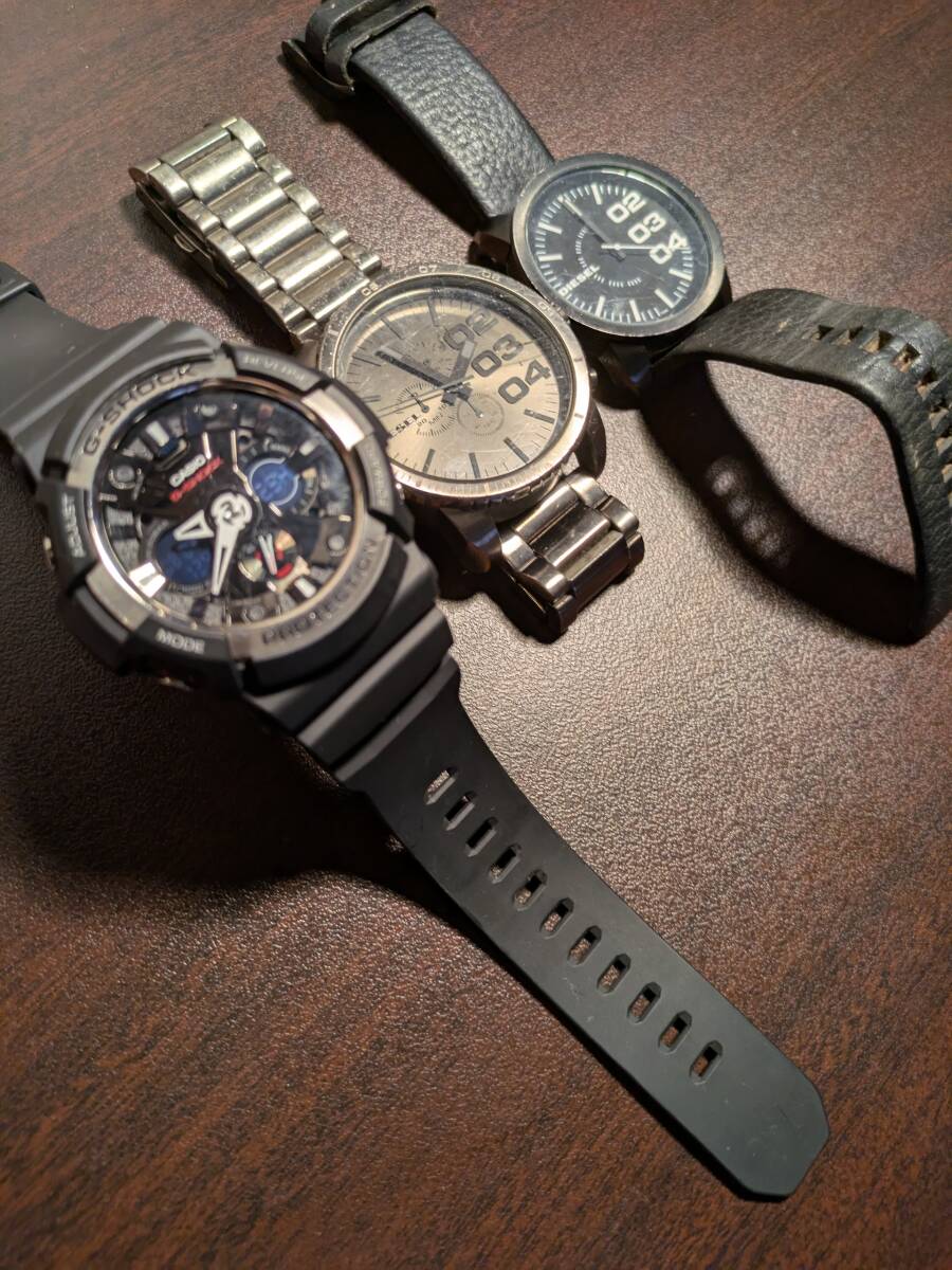 カシオ G-SHOCK / DIESEL 腕時計 3点拍卖