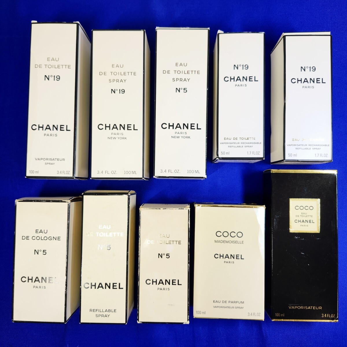 CHANEL シャネル 香水 10点 まとめて 2.7kg◆COCO◆COCO マドモアゼル◆No.5◆No.19◆118ml~50ml◆残量様々拍卖