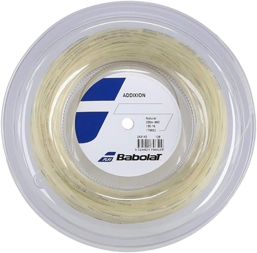 【新品未使用・旧パッケージ品につき格安処分】Babolat(バボラ) Addixion アディクション 200m ロールガット BA243143 ナチュラル 径1.30拍卖