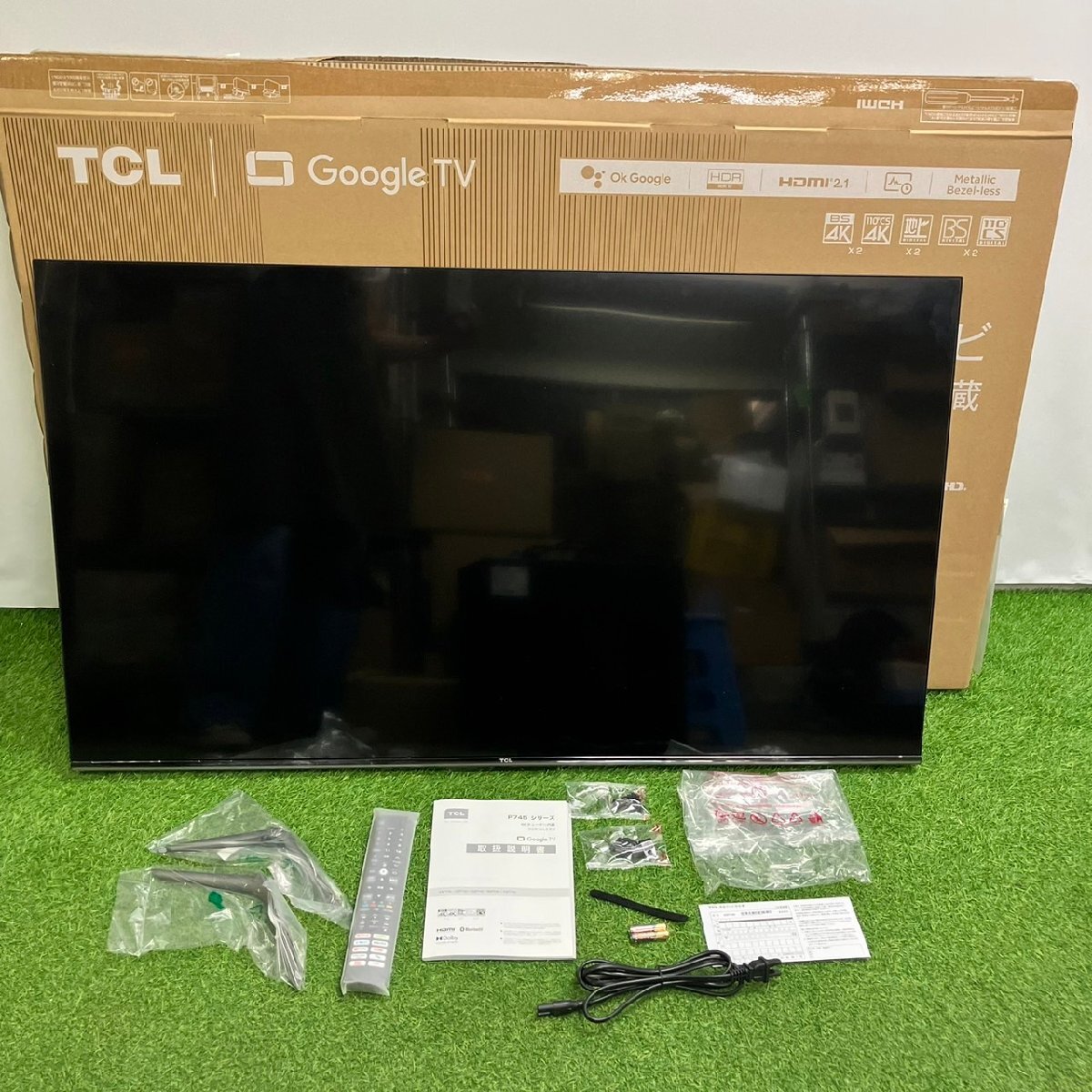 【開封済み未使用品】『7-774』TCL Google TV 4Kスマート液晶カラーテレビ 4Kチューナー内蔵 50P745 2024年製拍卖