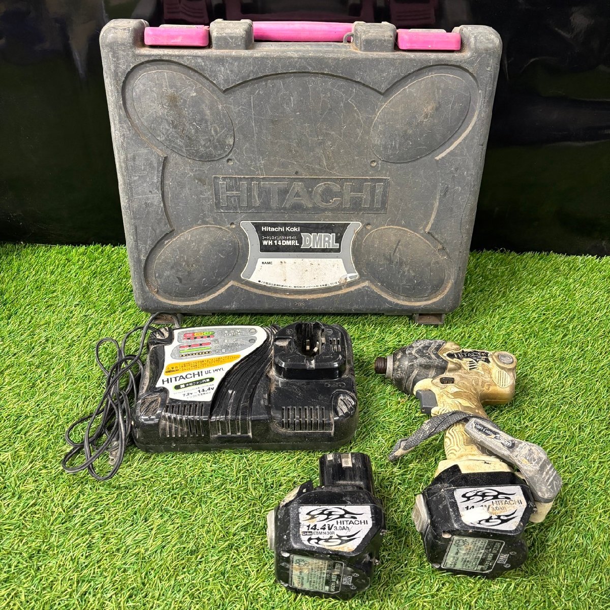 【中古品】『7-971』日立 コードレスインパクトドライバ DMRL WH14DNRL 電動工具 HITACHI拍卖