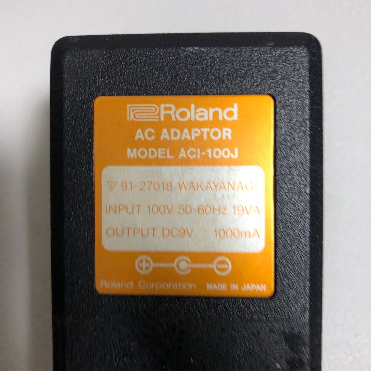 中古動作品 Roland ローランド ACI-100J 電源アダプター ACアダプター DC9V 1000mA 楽器 キーボード 送料一律600円拍卖