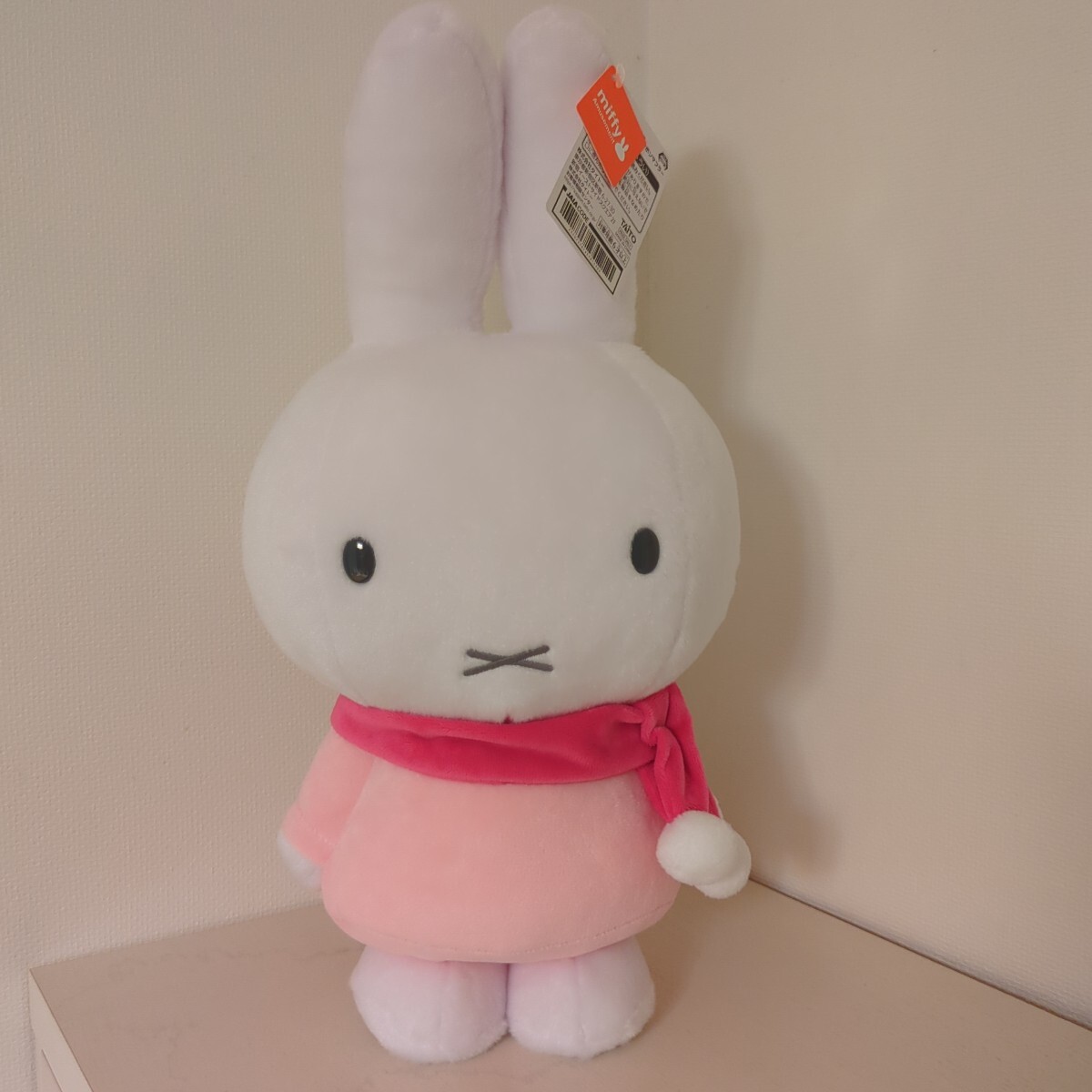 【新品未使用】非売品 ミッフィー 特大サイズぬいぐるみ ポンポンマフラー ぬいぐるみ マスコット ディック・ブルーナ ピンク ふわふわ拍卖