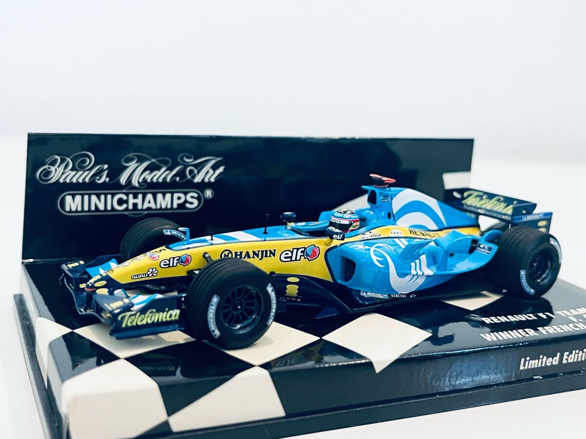【送料無料】1/43 Minichamps Renault ルノー R25 #5 F.Alonso アロンソ Winner French GP 2005 (World Champion) 拍卖