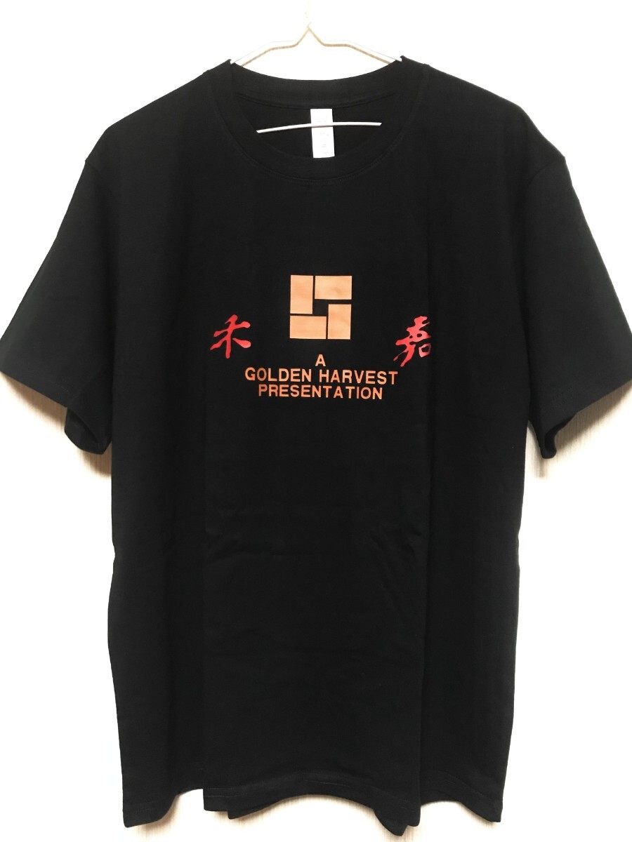 Golden Harvest ゴールデンハーベスト Tシャツ 香港 映画 90s ハリウッド ブルース・リー ジャッキーチェン サモ・ハン・キンポー シネマ拍卖