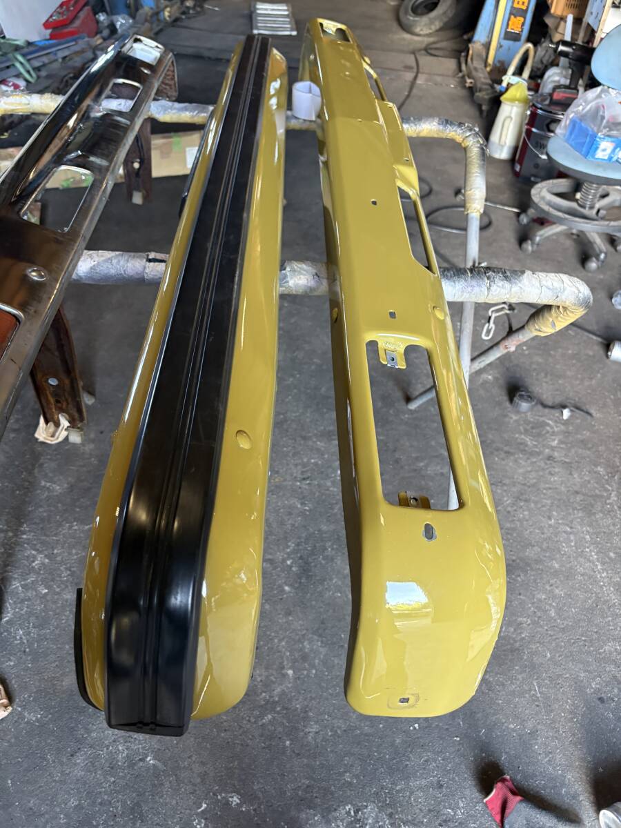 美品 即決59800円 231ローレル 前後セット c230 KHC-230 laurel NISSAN 日産 鉄バンパー フロント リア バンパー c231 旧車 街道レーサー 拍卖