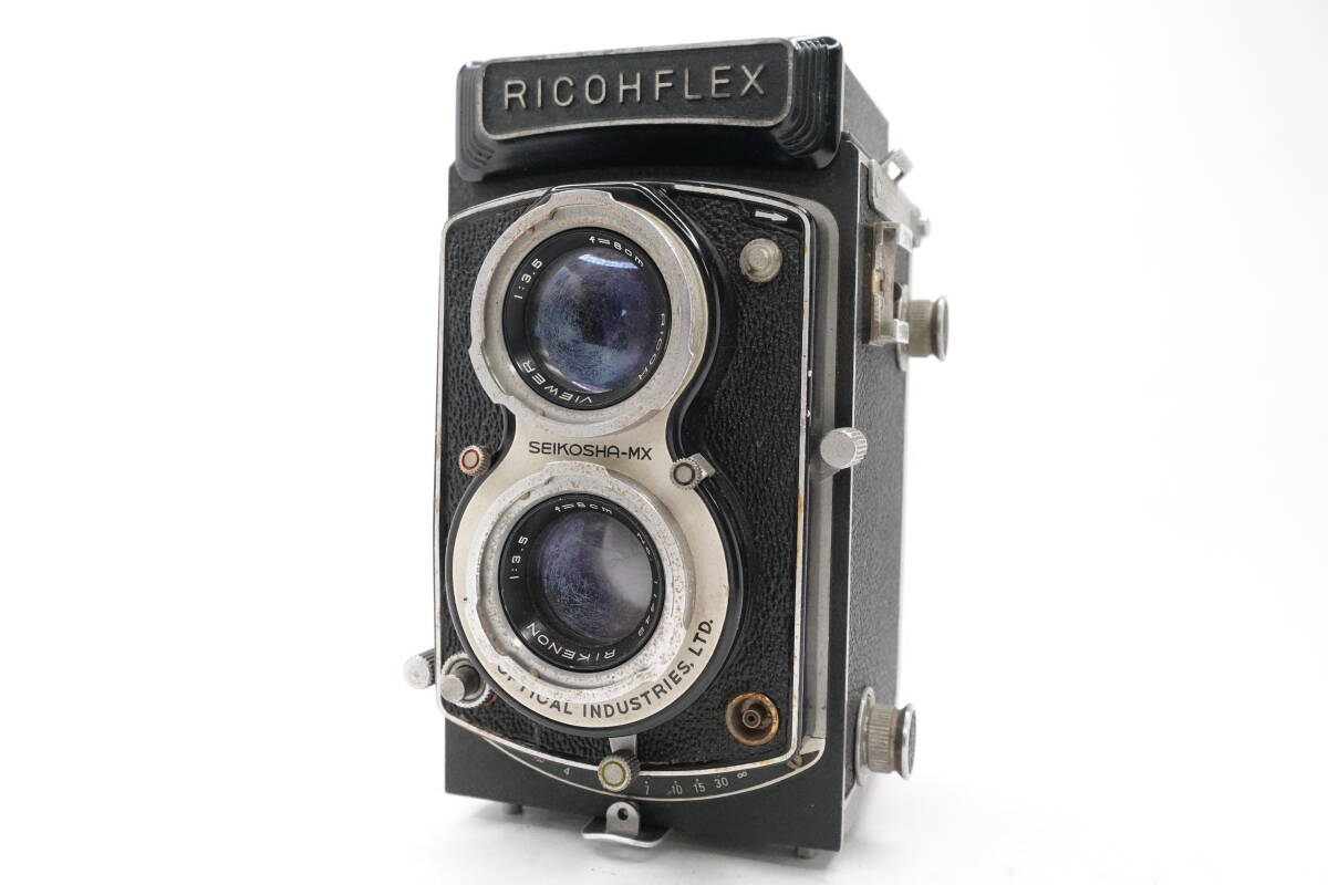 ★訳あり大特価★ リコー RICOH RICOHFLEX SEIKOSHA-MX RIKENON 8CM F3.5 二眼カメラ ジャンク ★シャッターOK★ #2502-7-6-1018拍卖
