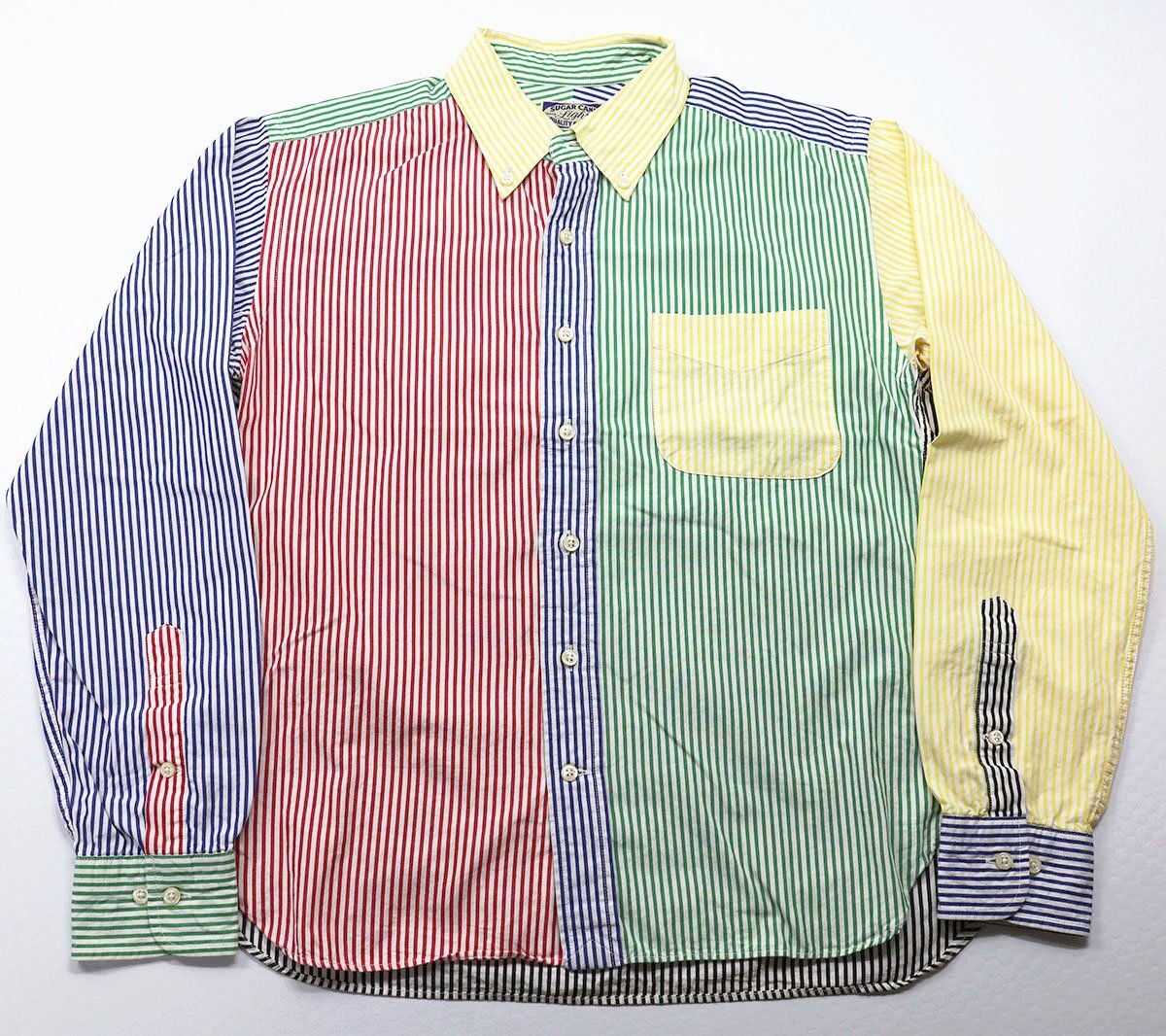 SUGAR CANE Light (シュガーケーンライト) BUTTON DOWN L/S SHIRT / ボタンダウンシャツ sc26477 美品 マルチカラー size S拍卖
