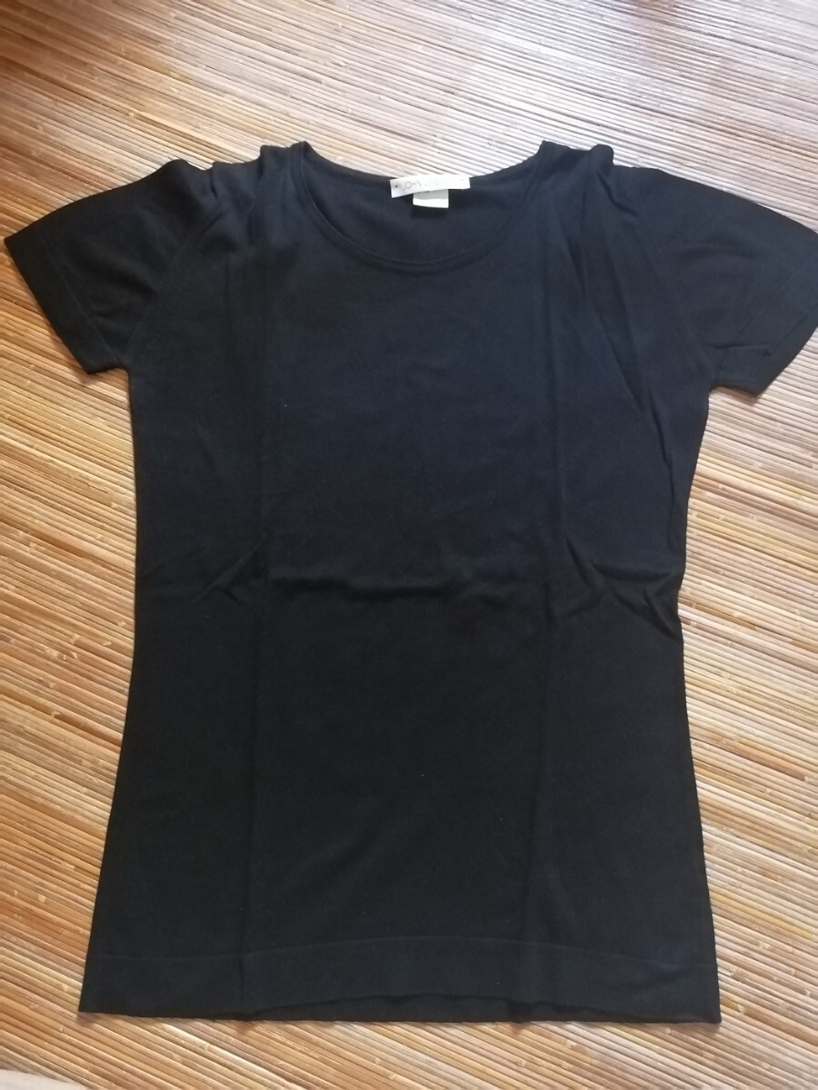 JOHN SMEDLEY ジョンスメドレー 半袖Tシャツ ブラック Sサイズ 綿100%拍卖