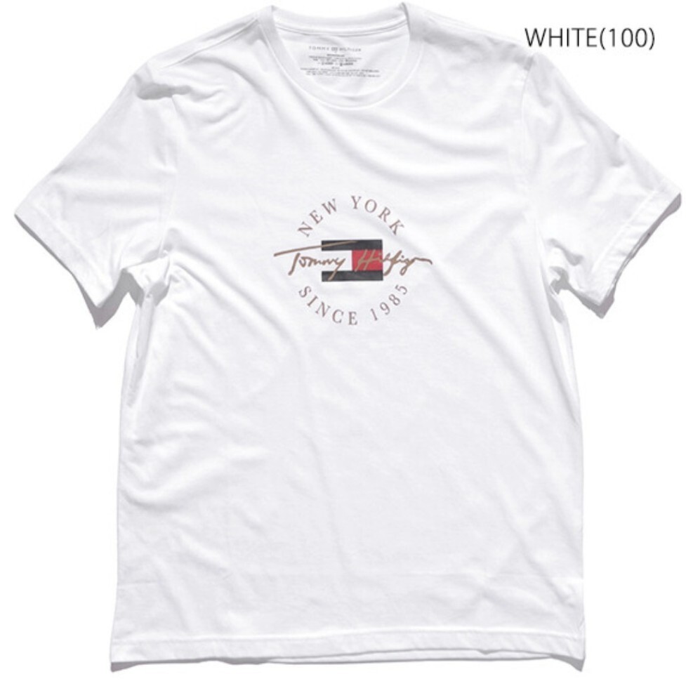 【B品】【M】TOMMY トミーヒルフィガー 半袖Tシャツ GRAPHIC T/ホワイト拍卖