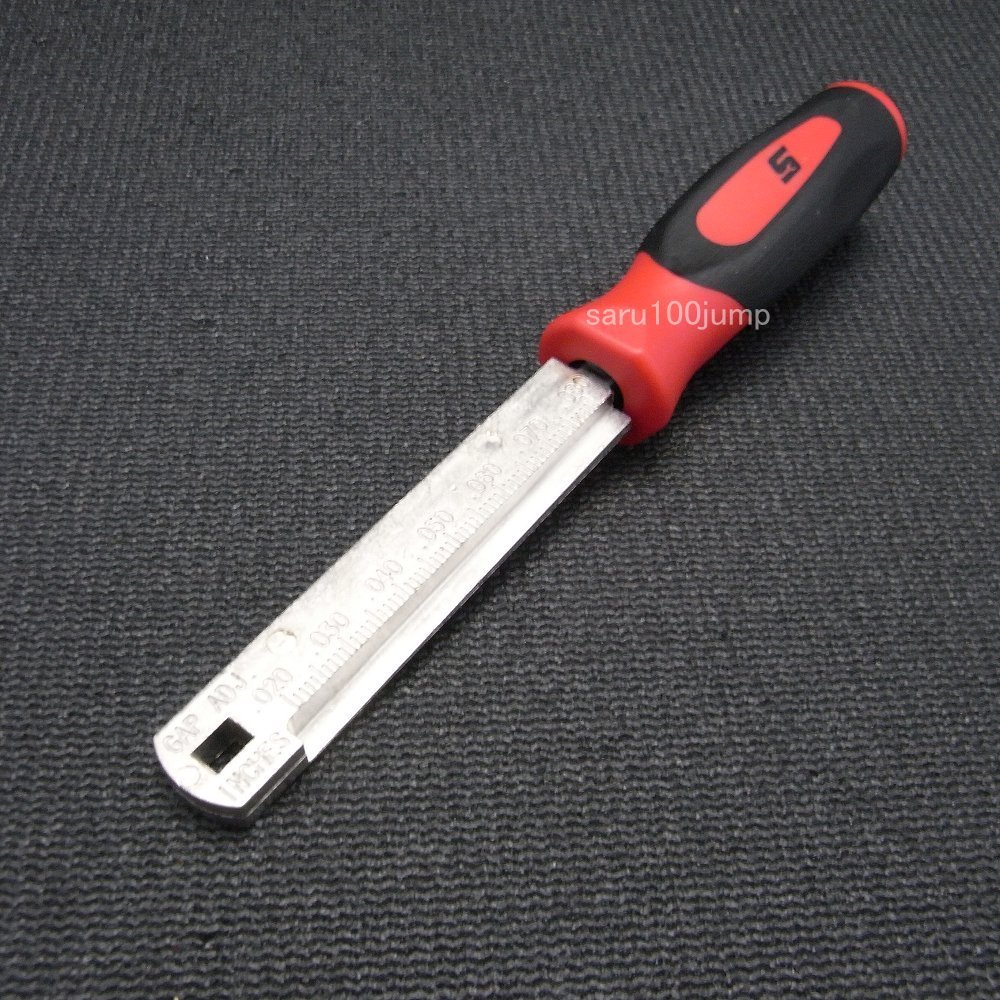 スナップオン SNAP-ON スパークプラグギャップゲージ スパークプラグ用隙間ゲージ フィラーゲージ ★レッド★拍卖