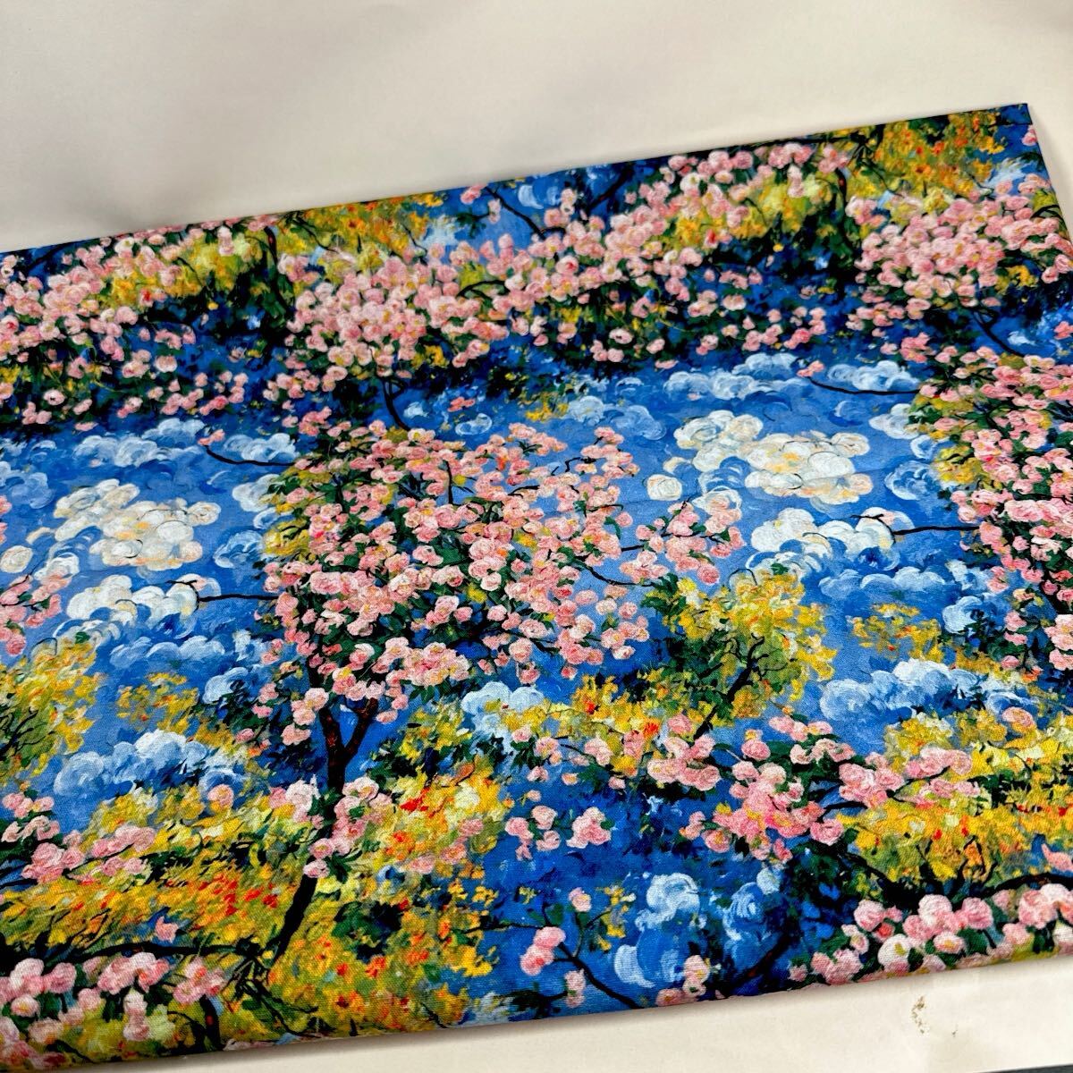 USAシーチング綿生地幅110cm×50cm.花海樹2383拍卖