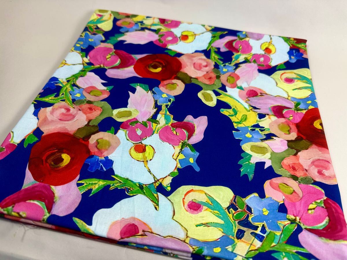 USAシーチング.綿100%生地.幅110cm×50cm.0960番.花柄拍卖