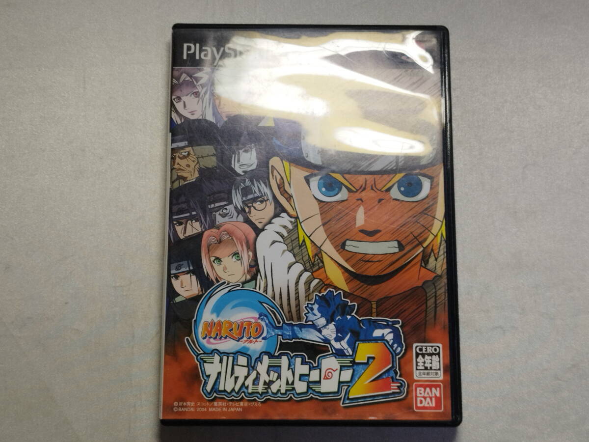 中古品/欠品有り PS2ソフト NARUTO ナルティメットヒーロー2 説明書欠品拍卖