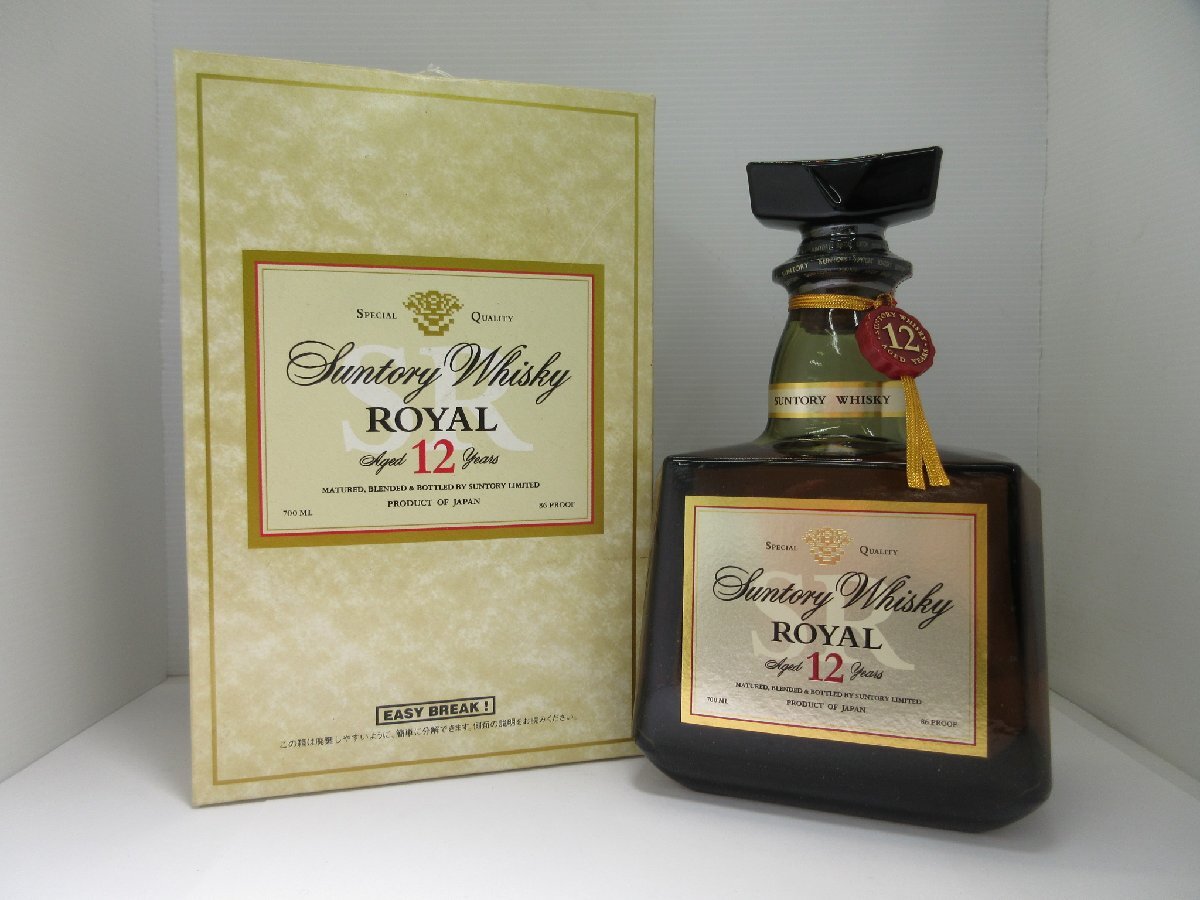 サントリー ローヤル 12年 SUNTORY ROYAL 700ml 43% 国産ウイスキー 未開栓 古酒 発送先広島県限定 箱付き/A44211拍卖