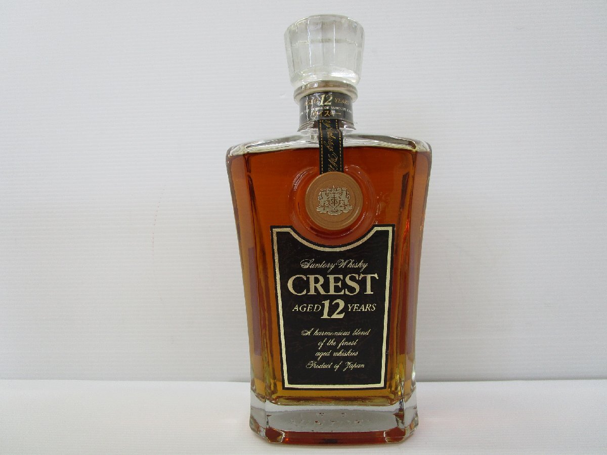 サントリー クレスト 12年 700ml 43% SUNTORY CREST 国産 ウイスキー 未開栓 古酒 発送先広島県限定/A44978拍卖