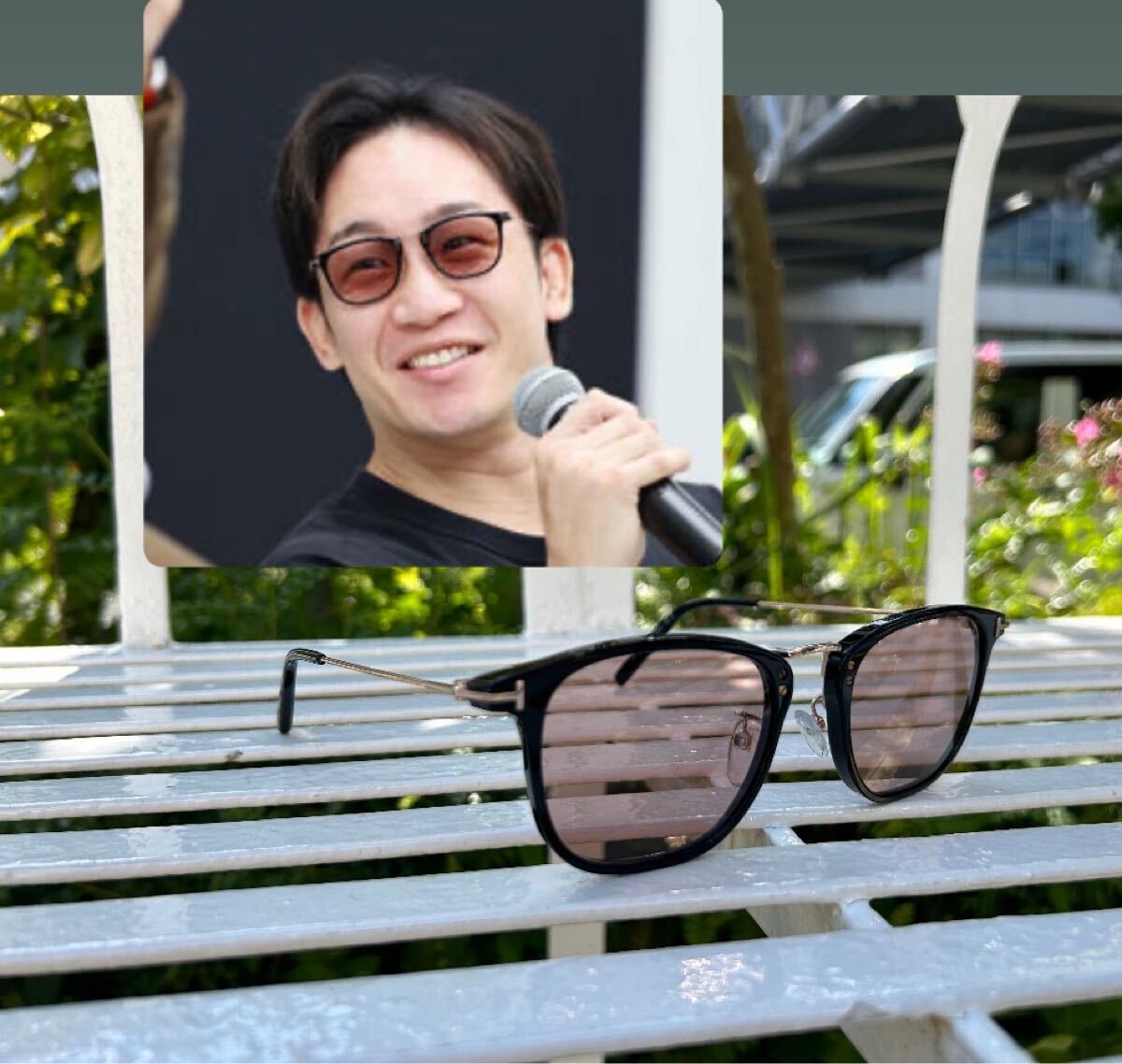 【茶レンズ込みで 別途加工の必要なし。すぐに着用いただけます】朝倉未来 TOM FORD サングラス拍卖