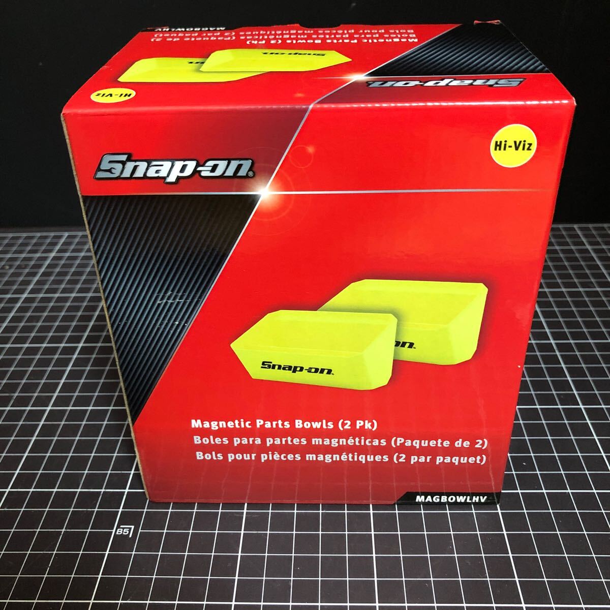 スナップオン MAGBOWL ハイビジ イエロー マグネットパーツボウル Snap-on 新品 2個セット拍卖