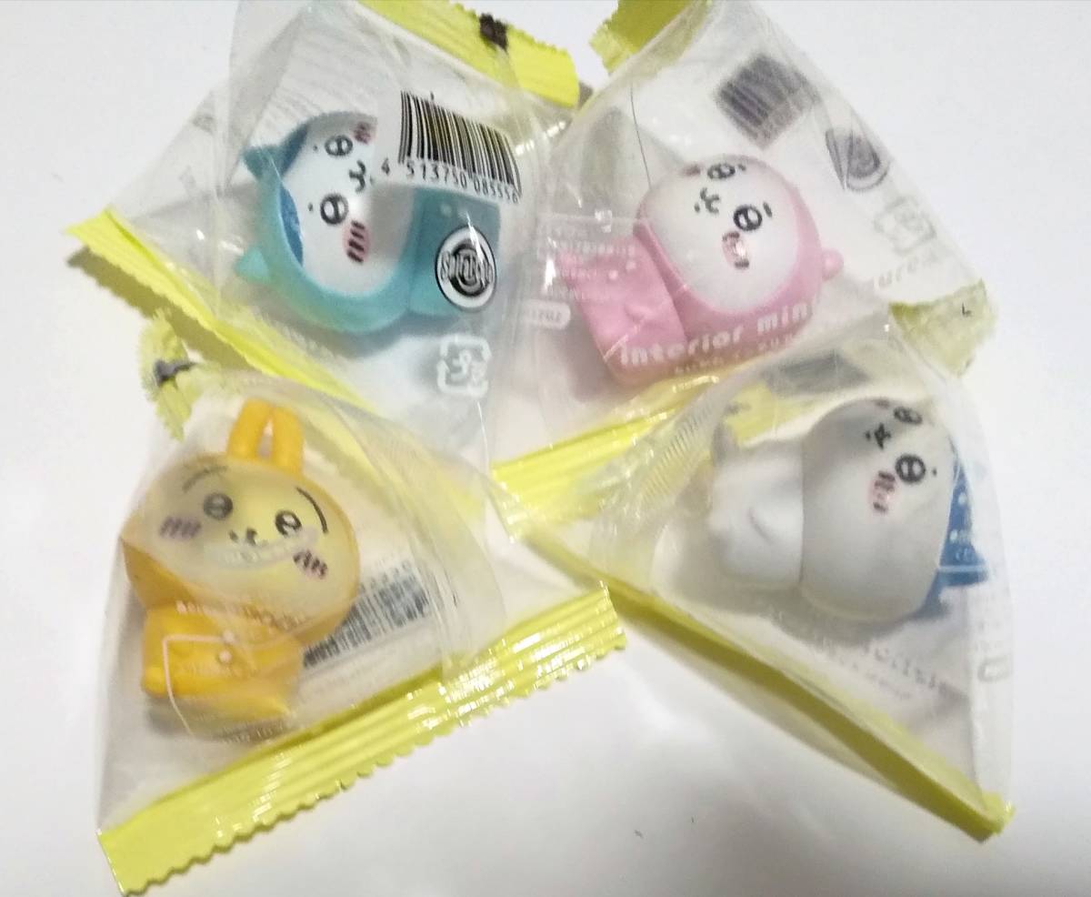 ちいかわ インテリアミニフィギュアⅡ・パジャマパーティー ちいかわ+ハチワレ+うさぎ +ぱっつんハチワレちゃん 4種セット/chiikawa ナガノ拍卖