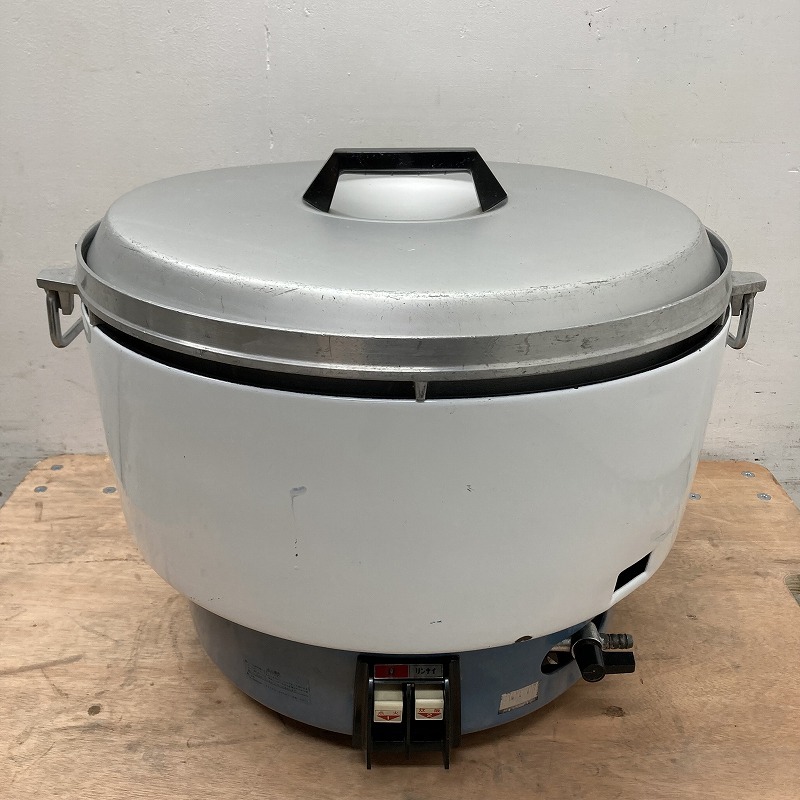 ★EF2701 | ガス炊飯器 リンナイ LPガス 50号 9.0L W530×D470×H430mm 中古 業務用 店舗用 プロパンガス拍卖