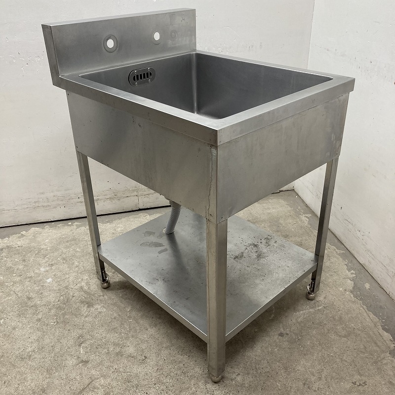 ★EG2109 | 1槽シンク ステンレス W600×D750×H870(BG1020)mm 厨房用 業務用 中古 流し台拍卖