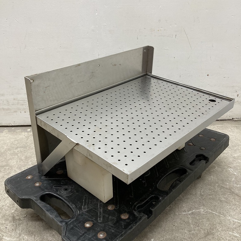 ★EG2114 | 吊り棚 平棚 水切付 W495×D350×H300mm 中古 業務用 ラック ステンレス拍卖