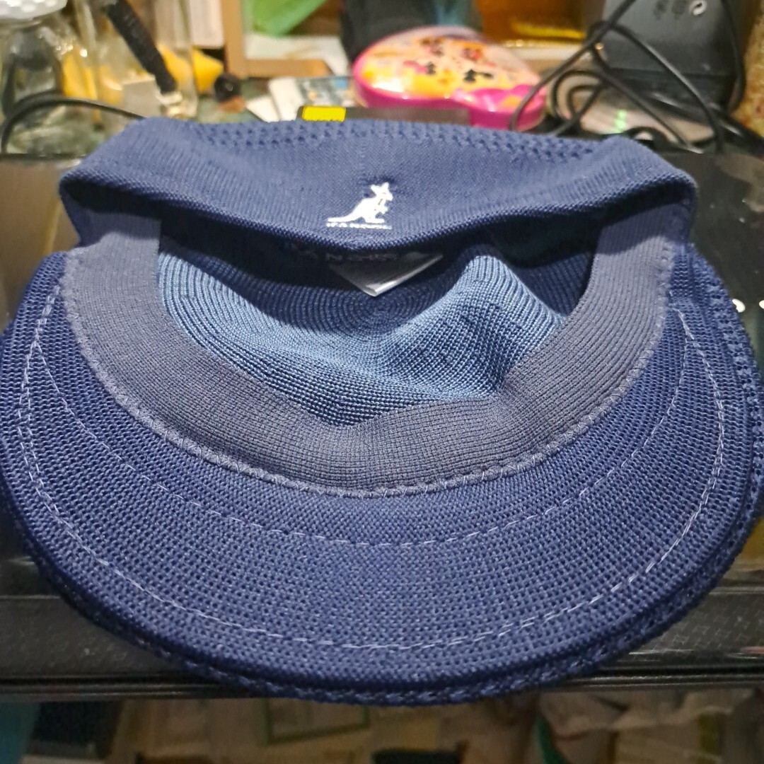 カンゴールKANGOLハンチング/トロピック504ベントエア/カラー=ネイビーサイズ=LARGE/未使用に近い拍卖