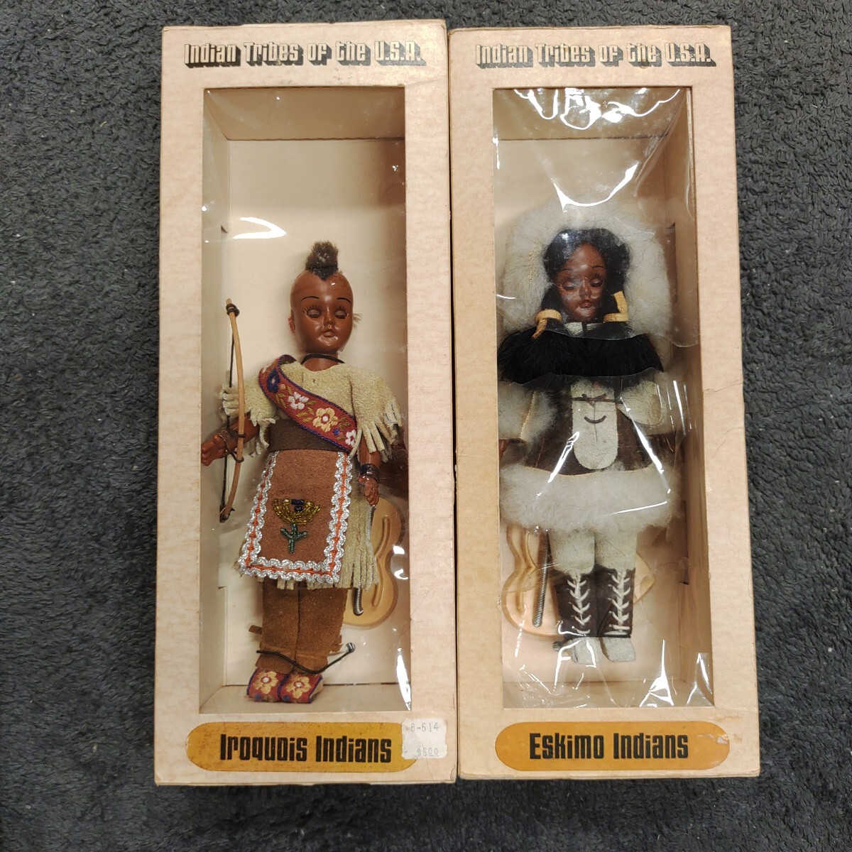 人形 インディアン イロコイ族 エスキモー アメリカ 手作り A72512拍卖