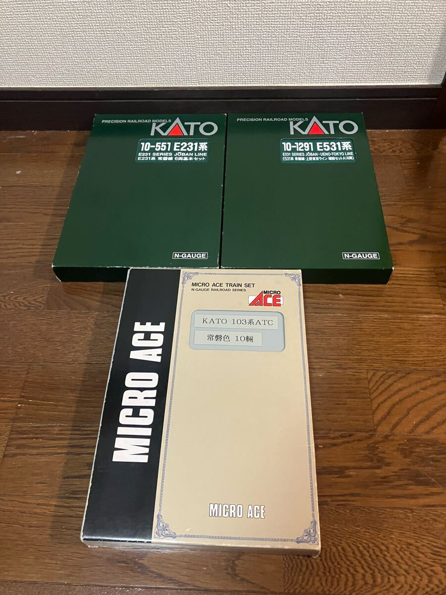 1円 KATO Nゲージ 103系ATC 常磐色10両 10-1291 E531系 4両 10-551 E231系 6両 セット 鉄道模型 常磐線 動作未確認 No.7-030-3拍卖