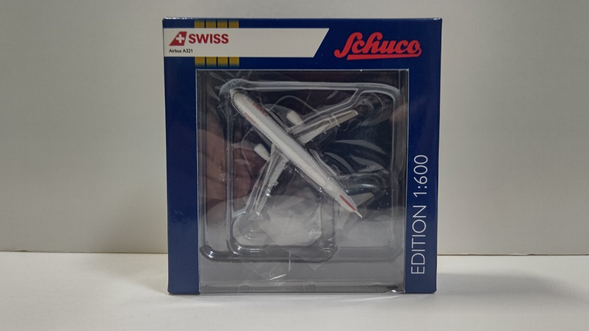 1/600 Schuco SWIAS AIR AIRBUS A321 旅客機 スタンド付拍卖