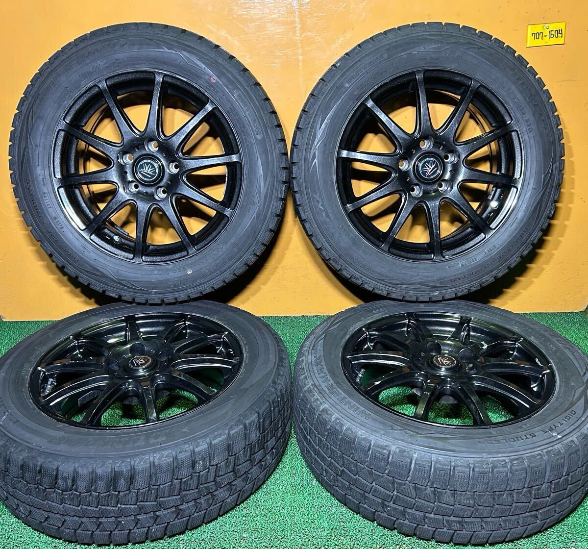 *冬用 205/60R16 92Q DUNLOP WINTER MAXX *LOXARNY SPORT【16×6.5J +38 PCD:114.3×5H ハブ径:71mm】*ノア、セレナ、ヴォクシー等に拍卖