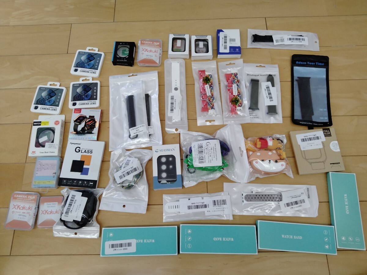 【ジャンク】 大量 まとめ売り セット ワイヤレスイヤホン ケース スマートウォッチ バンド airpods アップルウォッチ拍卖