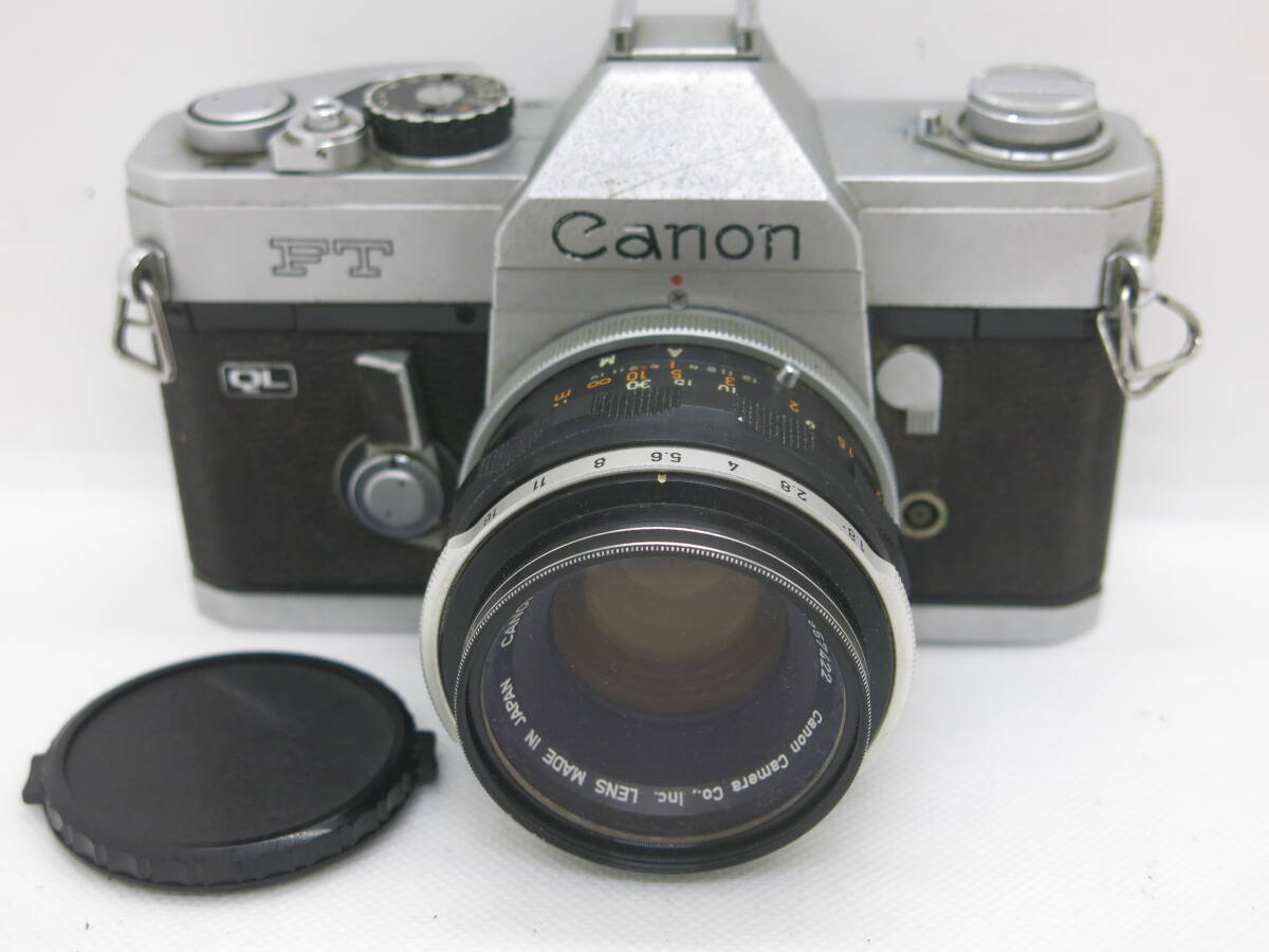 Canon FT QL 1眼レフフイルムカメラ CANON LENS FL 50mm 1:1.8 【MOH019】拍卖