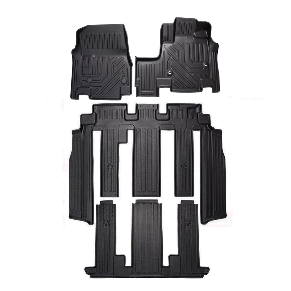 ホンダ ステップワゴン RP系 RP6 RP7 RP8 3Dフロアマット ガソリン車7人乗り専用 立体 カーマット 防水滑り防止 耐汚れ TPE素材 4P@拍卖