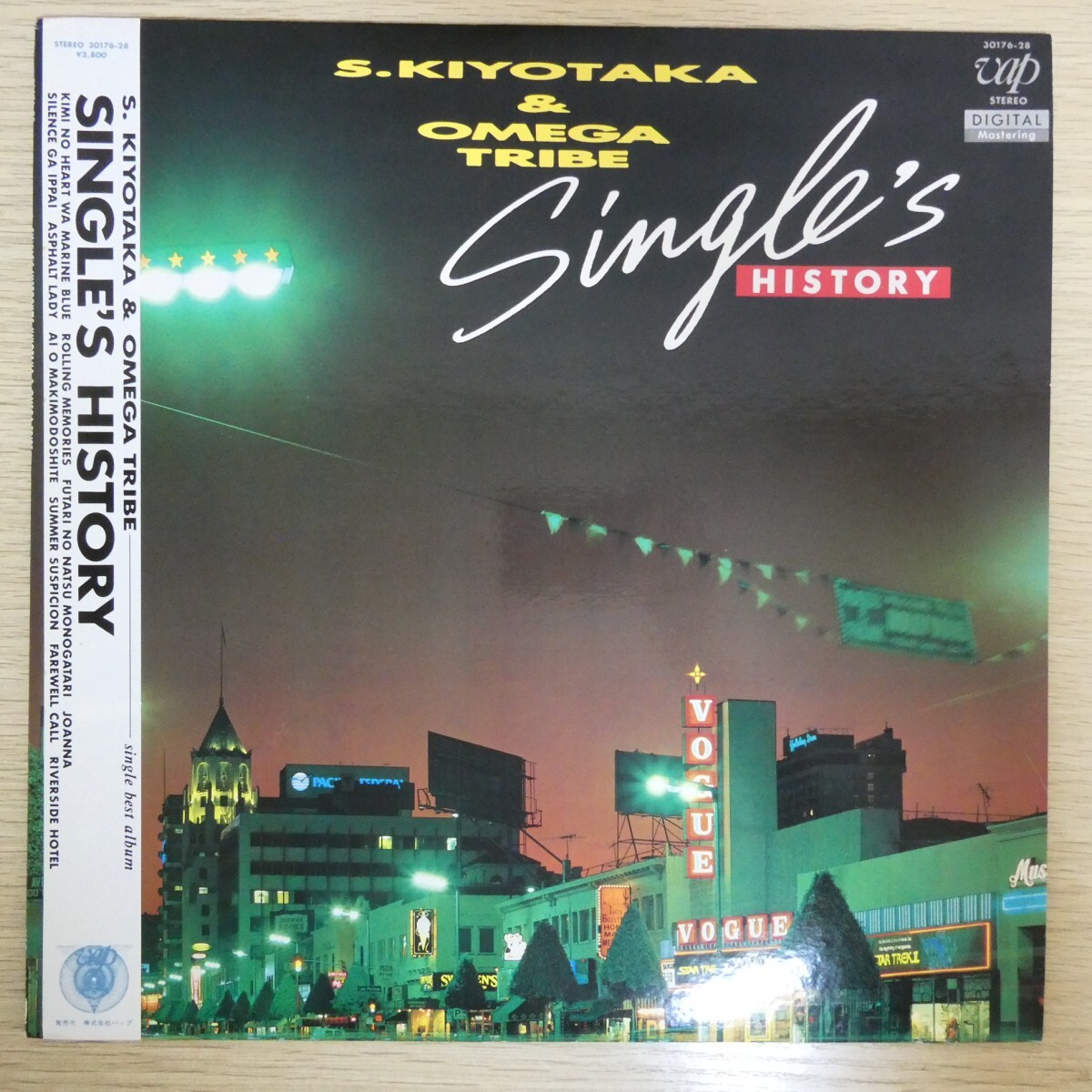 LP3635☆帯付「杉山清貴&オメガトライブ / SINGLE'S HISTORY / 30176-28」拍卖