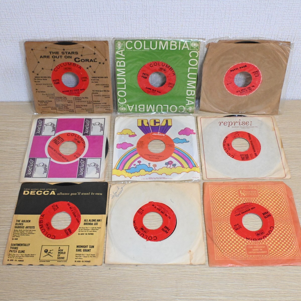 セット514 PATTI PAGE パティ・ペイジ 7インチ レコード 9枚拍卖