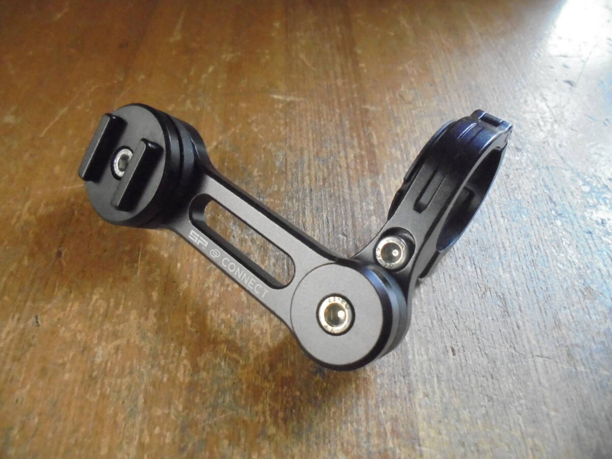 SP MOTO MOUNT PRO SPC+ モトマウント プロ ブラック 航空機に使用アルミ合金 CNC切削加工 中古小傷 1インチラバー付き拍卖