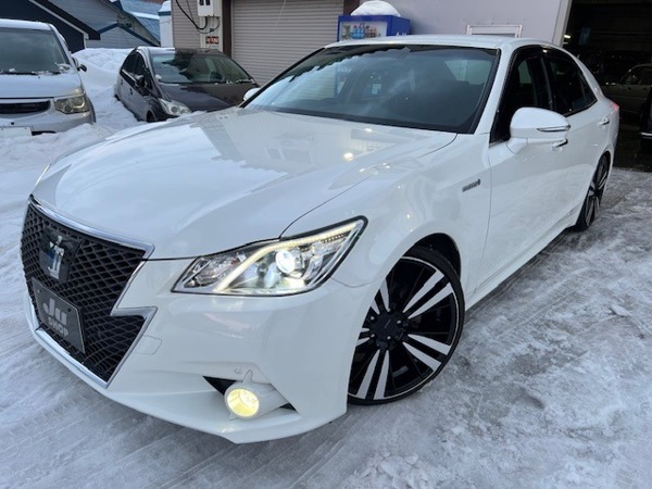 クラウンアスリート ハイブリッド 2.5 S Four 4WD 20AW・車高調・エンスタ・新規車検整備付拍卖