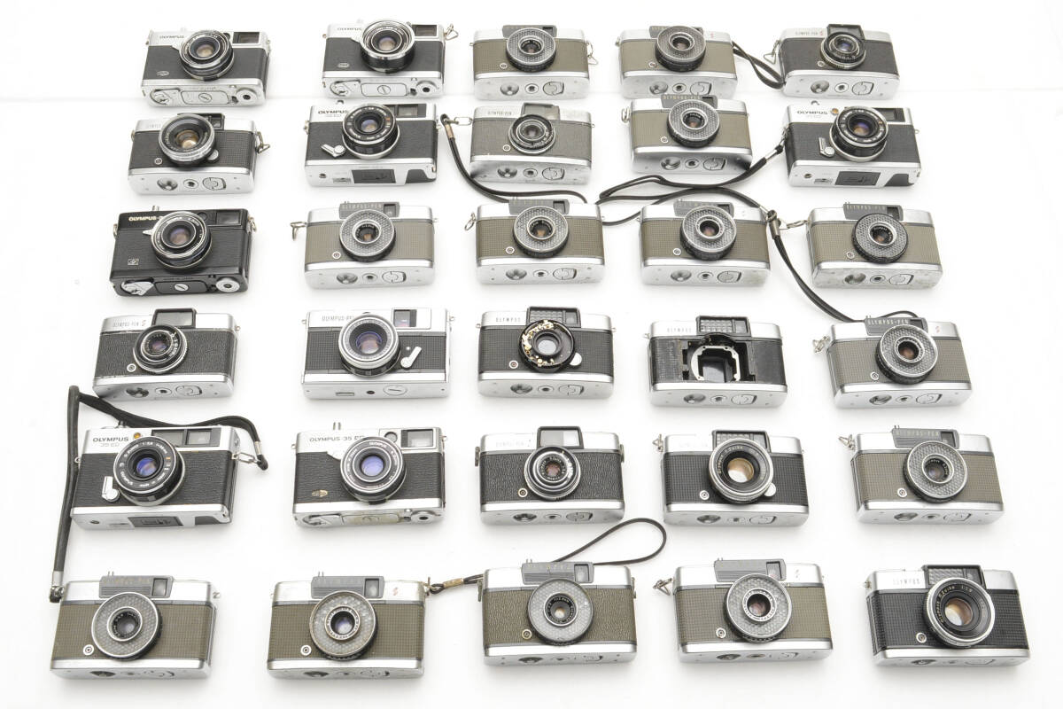 30個 まとめ オリンパス OLYMPUS PEN D S EC ED EE ハーフサイズ フィルムカメラ ジャンク 動作未確認 現状 大量 #075 #949 #063拍卖