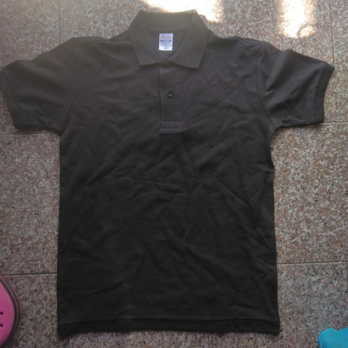 ポロシャツ 半袖 黒 S拍卖