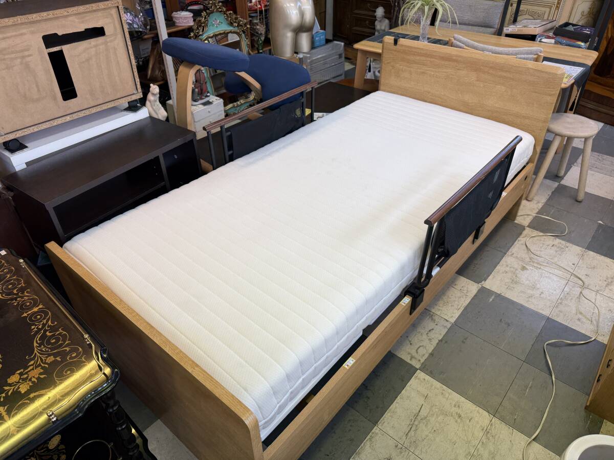 ●○ニトリ 2モーター 電動ベッド 介護ベッド シングル N-sleepマットレス 福岡市内有料配送○●拍卖