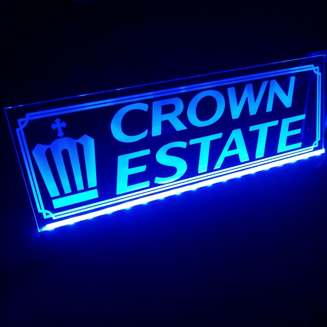 クラウン エステート① リモコン付 フルカラーLED アクリルプレート トヨタ TOYOTA パーツ ステッカー ライト 17 18 200 210 220 前期 後期拍卖