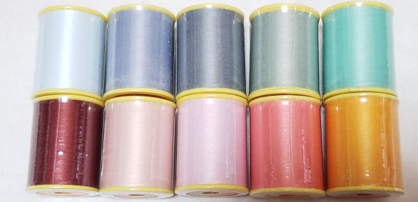 糸1678 シャッペスパン ♯90 ミシン糸 薄地用 300m ポリエステル 10点セット 送料込み 格安!セール!拍卖