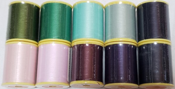 糸1688 シャッペスパン ♯90 ミシン糸 薄地用 300m ポリエステル 10点セット 送料込み 格安!セール!拍卖