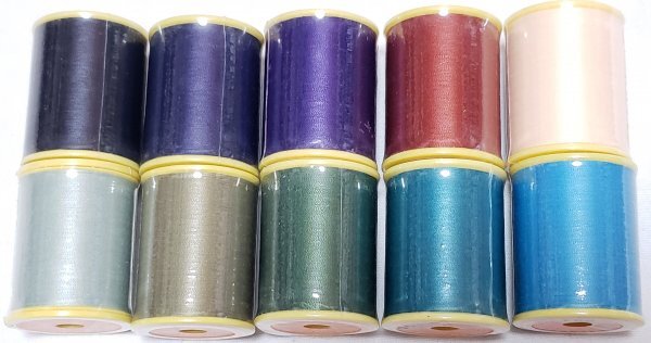 糸1710 シャッペスパン ♯90 ミシン糸 薄地用 300m ポリエステル 10点セット 送料込み 格安!セール!拍卖