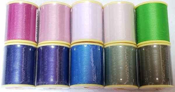 糸1704 シャッペスパン ♯90 ミシン糸 薄地用 300m ポリエステル 10点セット 送料込み 格安!セール!拍卖