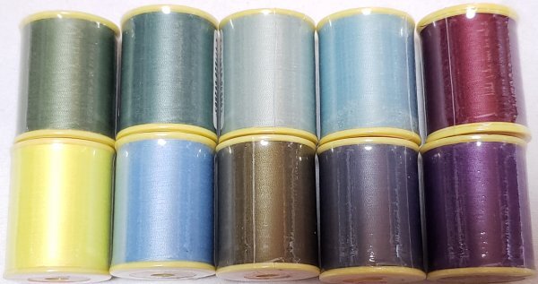 糸1673 シャッペスパン ♯90 ミシン糸 薄地用 300m ポリエステル 10点セット 送料込み 格安!セール!拍卖