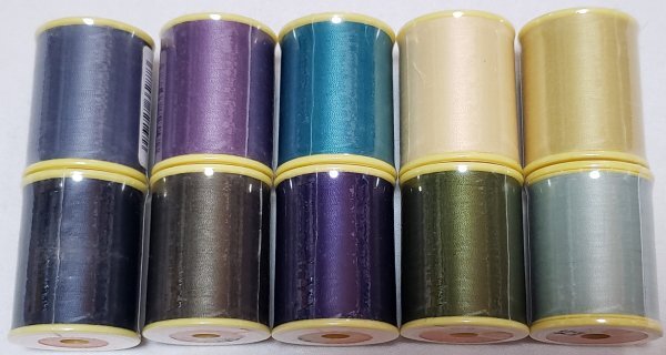 糸1675 シャッペスパン ♯90 ミシン糸 薄地用 300m ポリエステル 10点セット 送料込み 格安!セール!拍卖