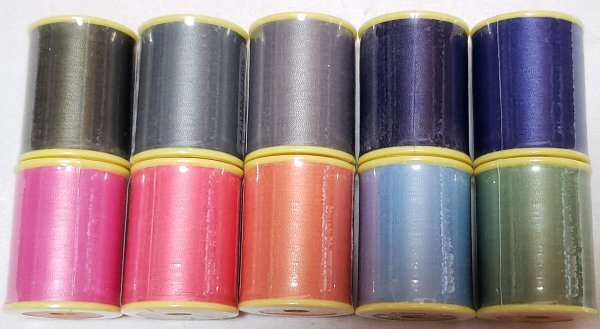 糸1679 シャッペスパン ♯90 ミシン糸 薄地用 300m ポリエステル 10点セット 送料込み 格安!セール!拍卖